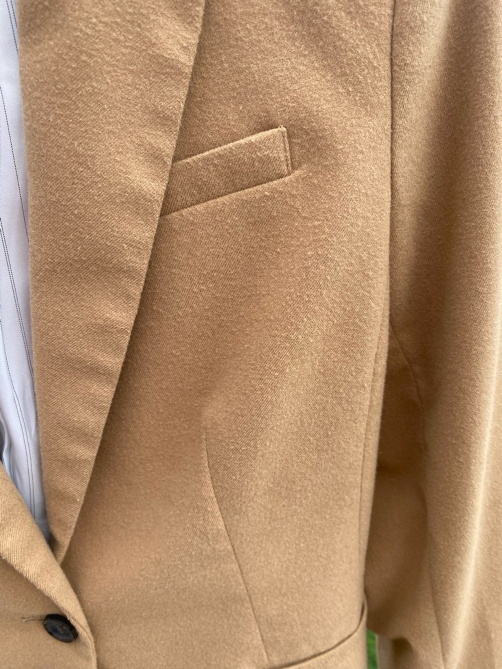 Banana Republic Camel/Tan Women's Single-Button Tailored Blazer - Picture 8 of 10